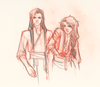 Xiao and Lin'ai || Original Sketch
